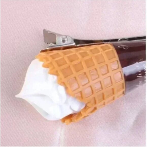 ⭐️❤️ FREE Ice Cream Snack Candy Boho Peasant Pop Art Hip Food Hair Clip Barrette - Picture 2 of 3